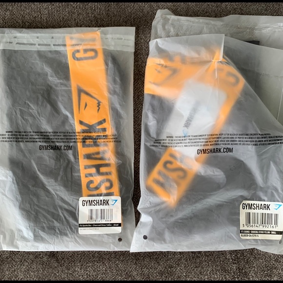 Gymshark Other - BRAND NEW MATCHING FIT SET! Charcoal&yellow